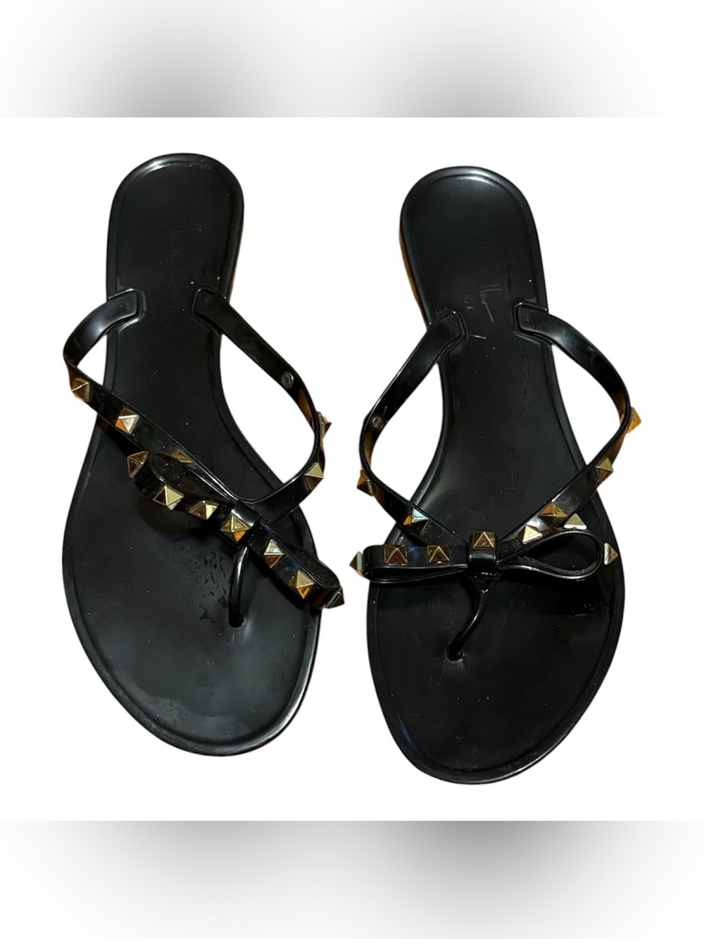 NWOT Studded Bow Sandals